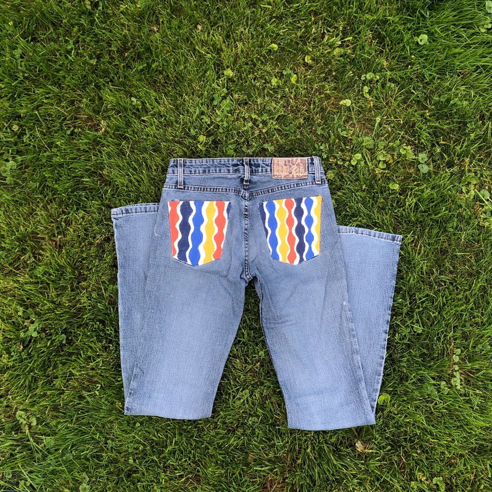 Painted jeans